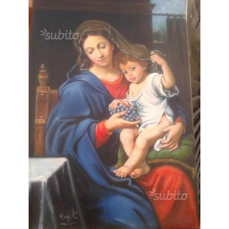Madonna con bambina. (madonna del grappolo)