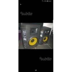 Casse amplificate impianto karaoke