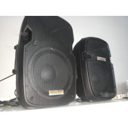 Casse amplificate impianto karaoke