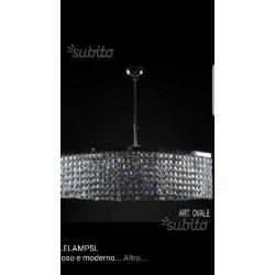 Lampadario occhio in cristallo 6 luci