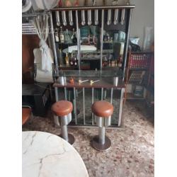 Mobile bar sgabelli vintage