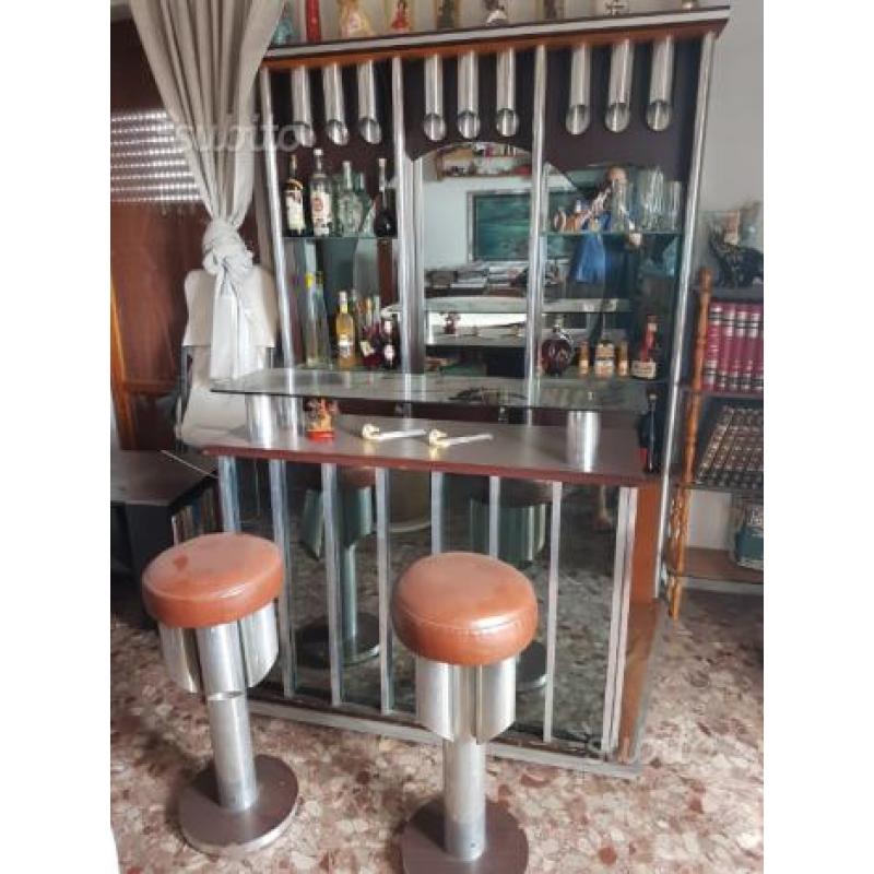 Mobile bar sgabelli vintage