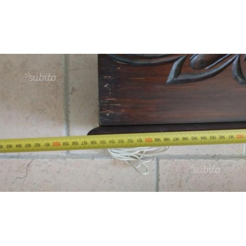 Ferma tende in legno lavorato