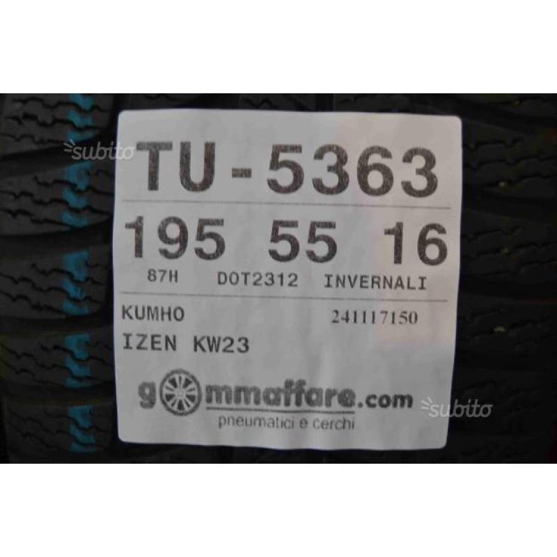 4 gomme 195/55 R16 Kumho Invernali TU-5363