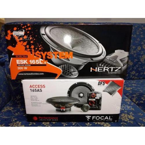 Kit 2 vie hertz e focal di qualità sigillati