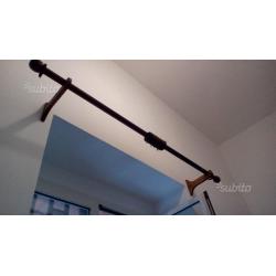 Asta in legno per tenda