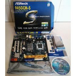 Scheda madre asrock 945GCM-S lga 775 con imballi