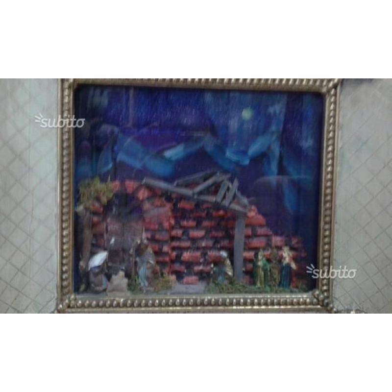 Presepe quadretto barocco