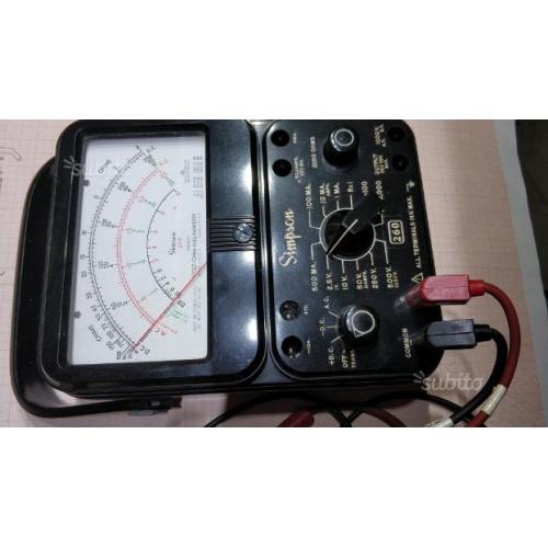 Multimetro analógico Simpson 260 serie 7