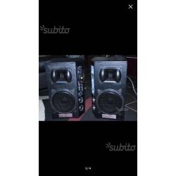 Casse amplificate impianto karaoke